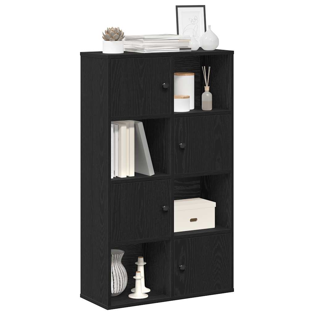 Bibliothèque chêne noir 60x24x101,5 cm bois d'ingénierie - XIOS