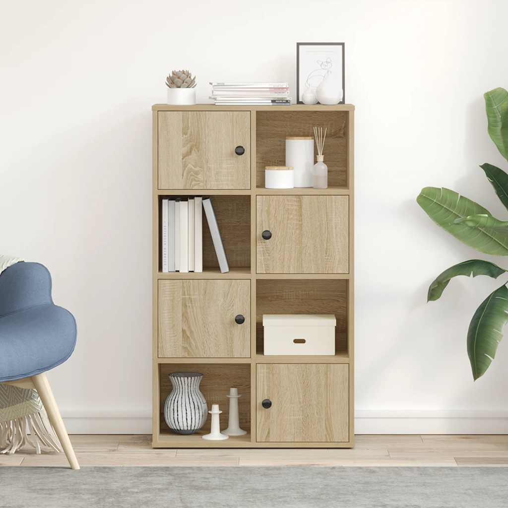 Bibliothèque chêne sonoma 60x24x101,5 cm bois d'ingénierie - XIOS
