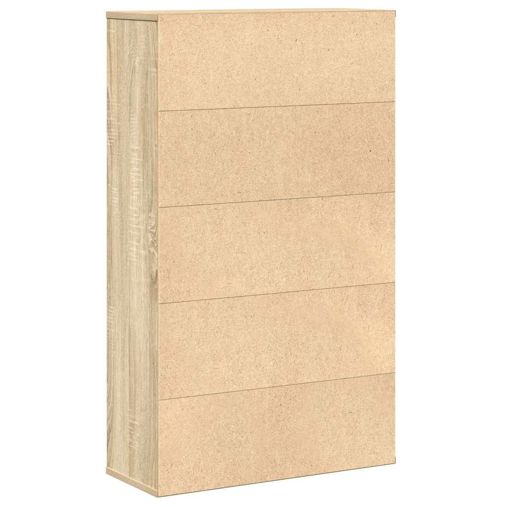 Bibliothèque chêne sonoma 60x24x101,5 cm bois d'ingénierie - XIOS