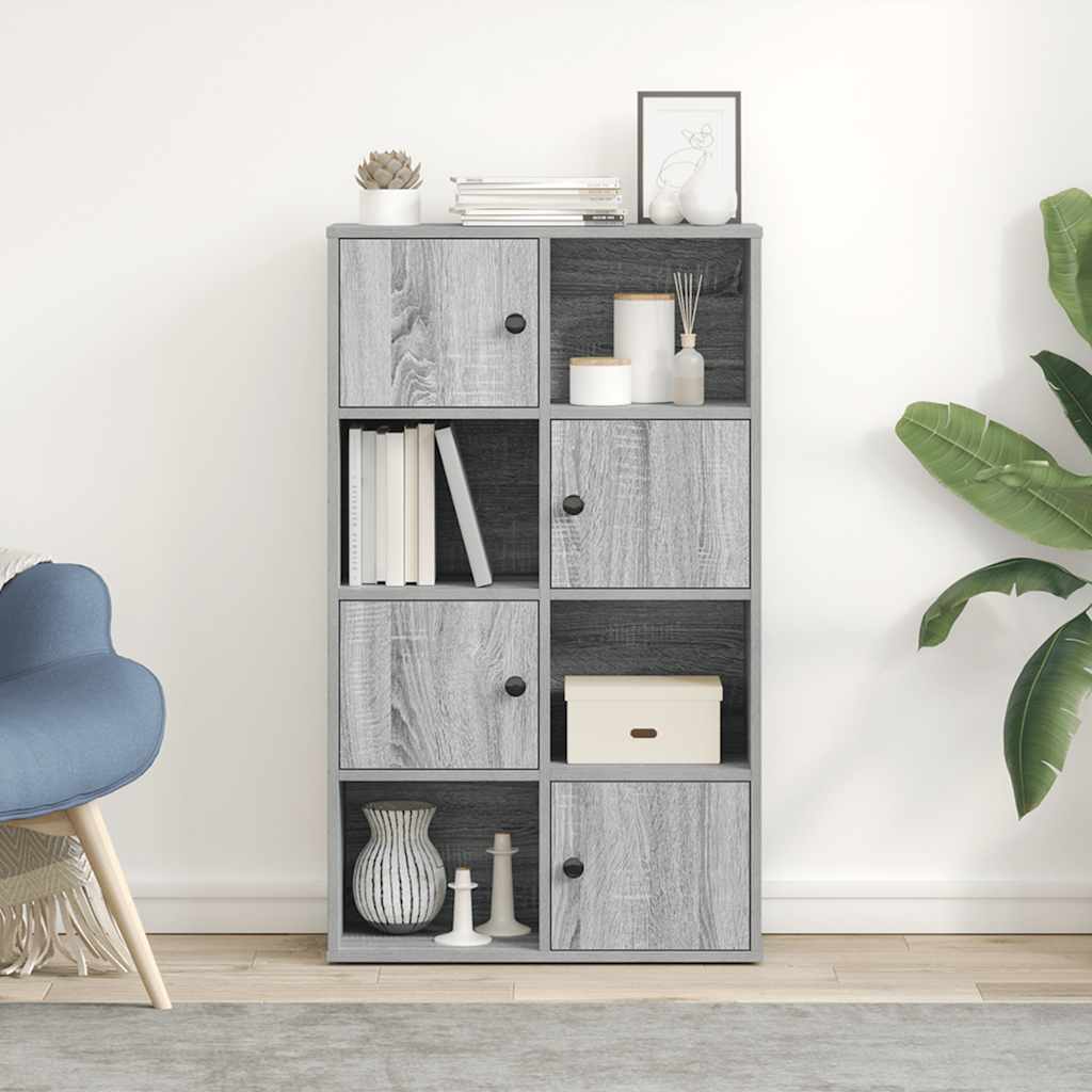 Bibliothèque sonoma gris 60x24x101,5 cm bois d'ingénierie - XIOS