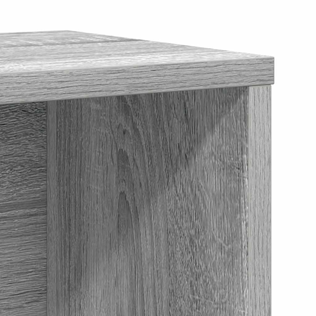 Bibliothèque sonoma gris 60x24x101,5 cm bois d'ingénierie - XIOS
