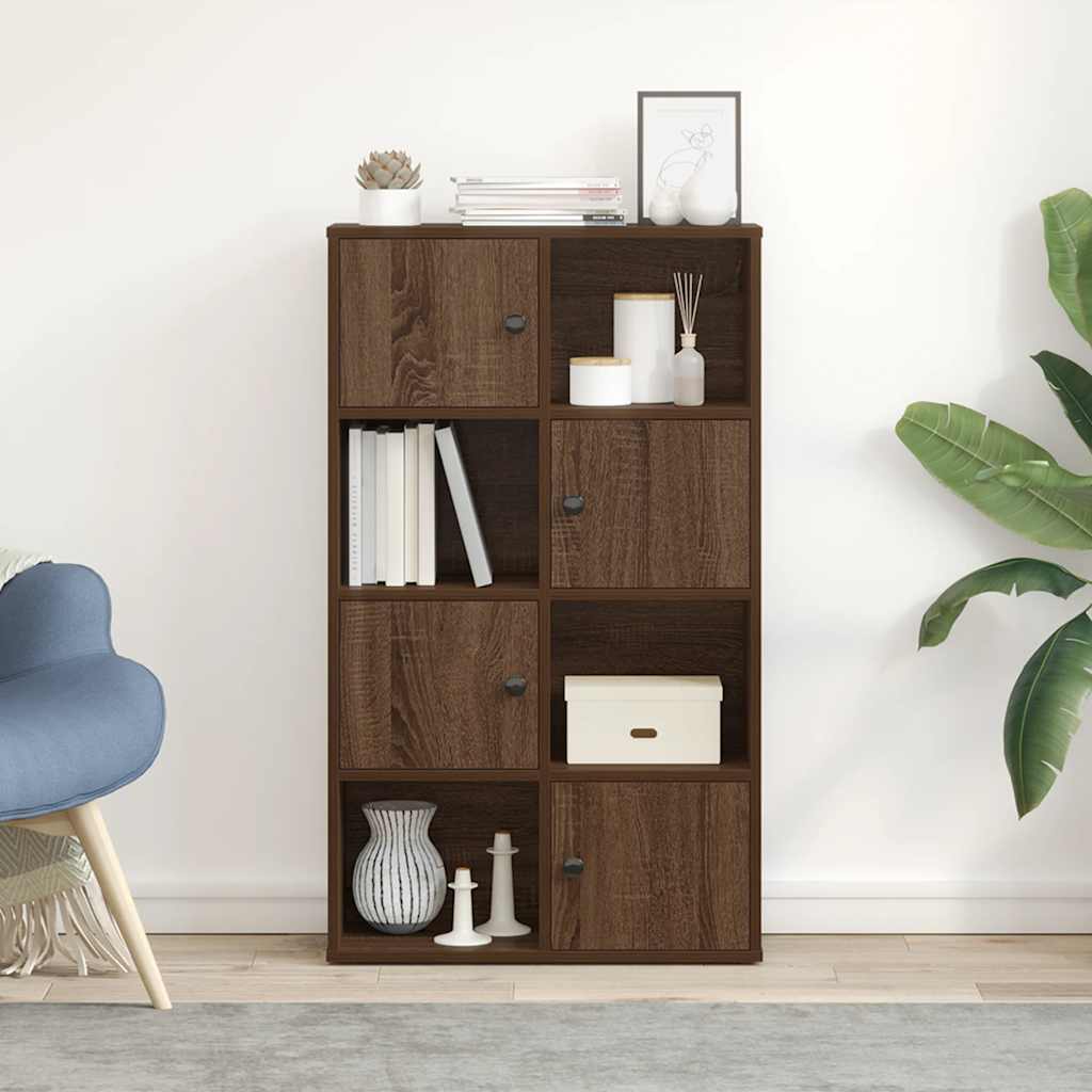 Bibliothèque chêne marron 60x24x101,5 cm bois d'ingénierie - XIOS