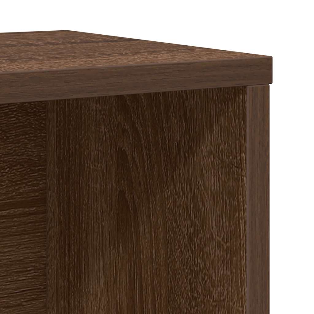 Bibliothèque chêne marron 60x24x101,5 cm bois d'ingénierie - XIOS
