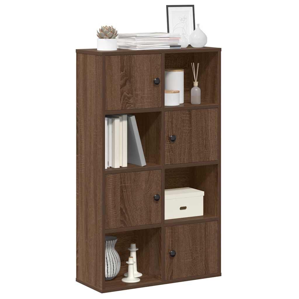 Bibliothèque chêne marron 60x24x101,5 cm bois d'ingénierie - XIOS