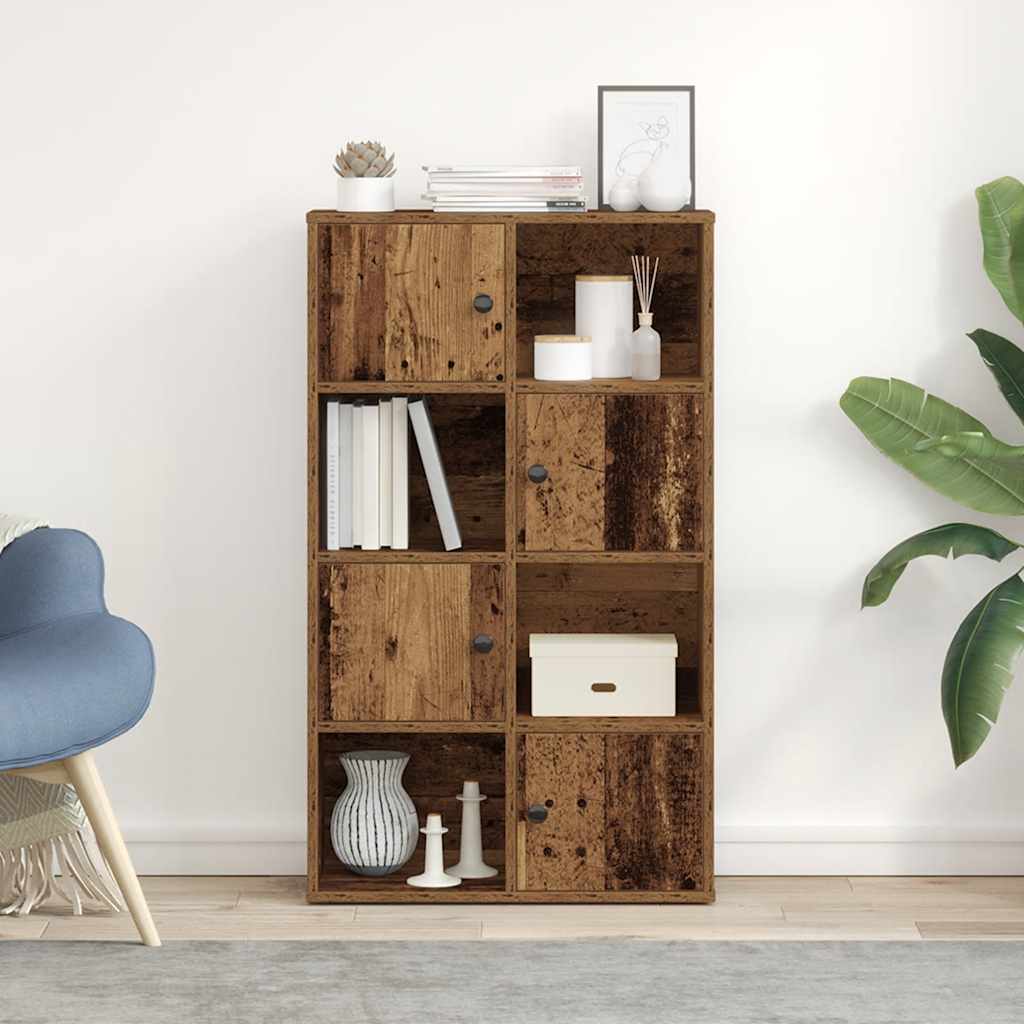Bibliothèque vieux bois 60x24x101,5 cm bois d'ingénierie - XIOS