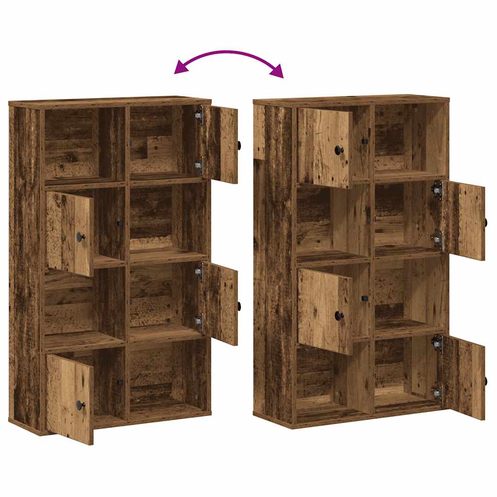 Bibliothèque vieux bois 60x24x101,5 cm bois d'ingénierie - XIOS