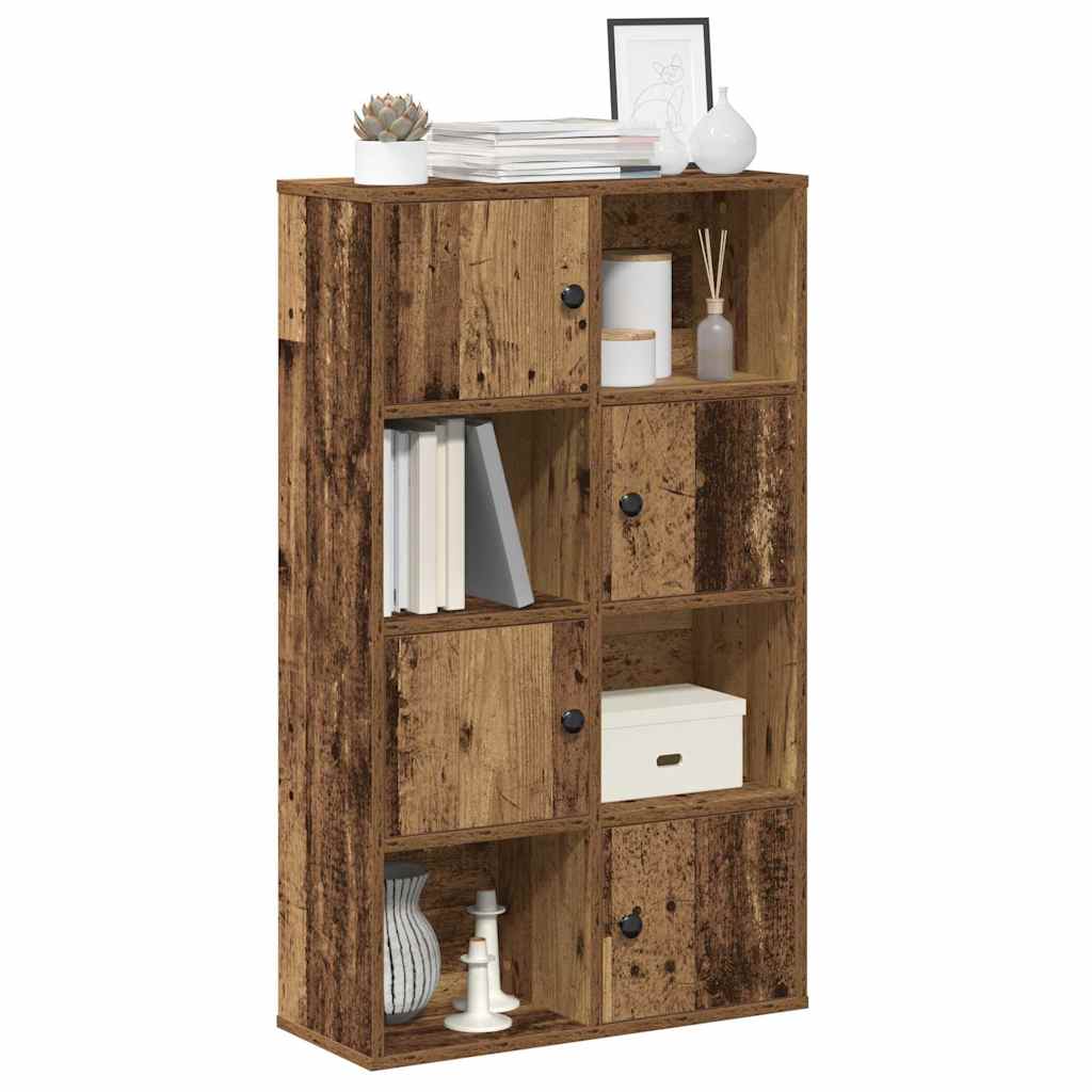Bibliothèque vieux bois 60x24x101,5 cm bois d'ingénierie - XIOS