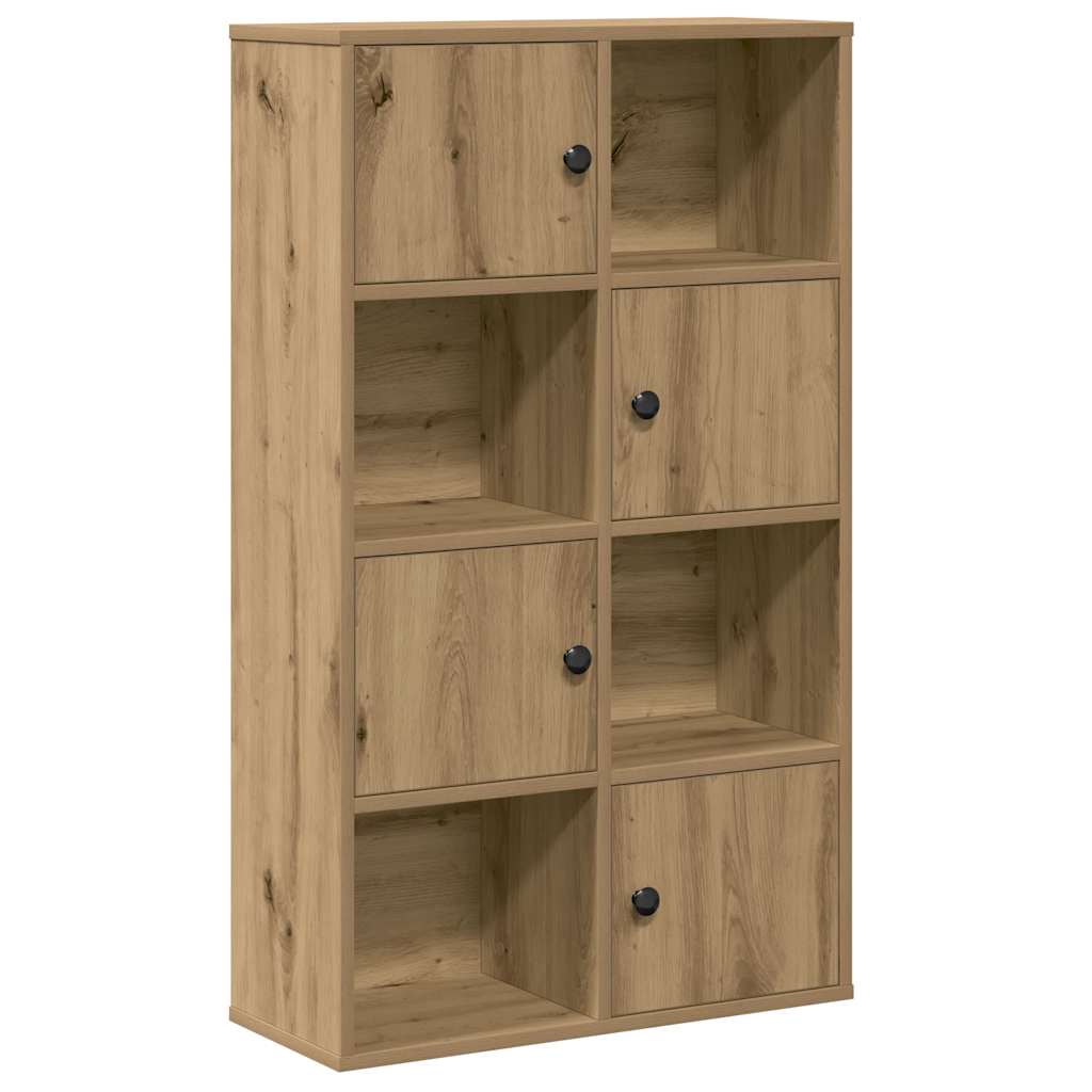 Bibliothèque chêne artisanal 60x24x101,5 cm bois d'ingénierie - XIOS