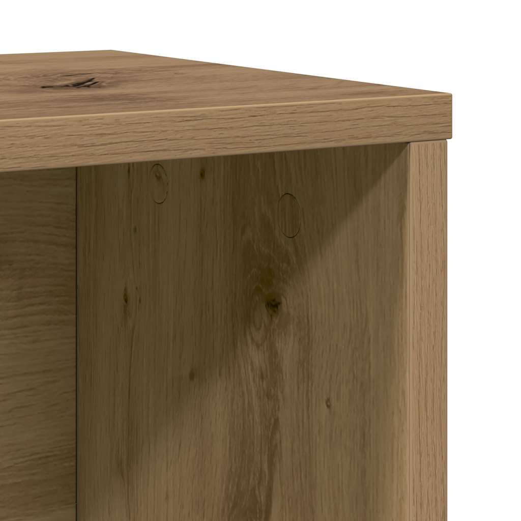Bibliothèque chêne artisanal 60x24x101,5 cm bois d'ingénierie - XIOS