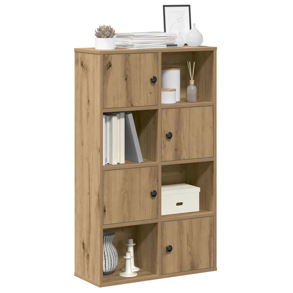 Bibliothèque chêne artisanal 60x24x101,5 cm bois d'ingénierie - XIOS