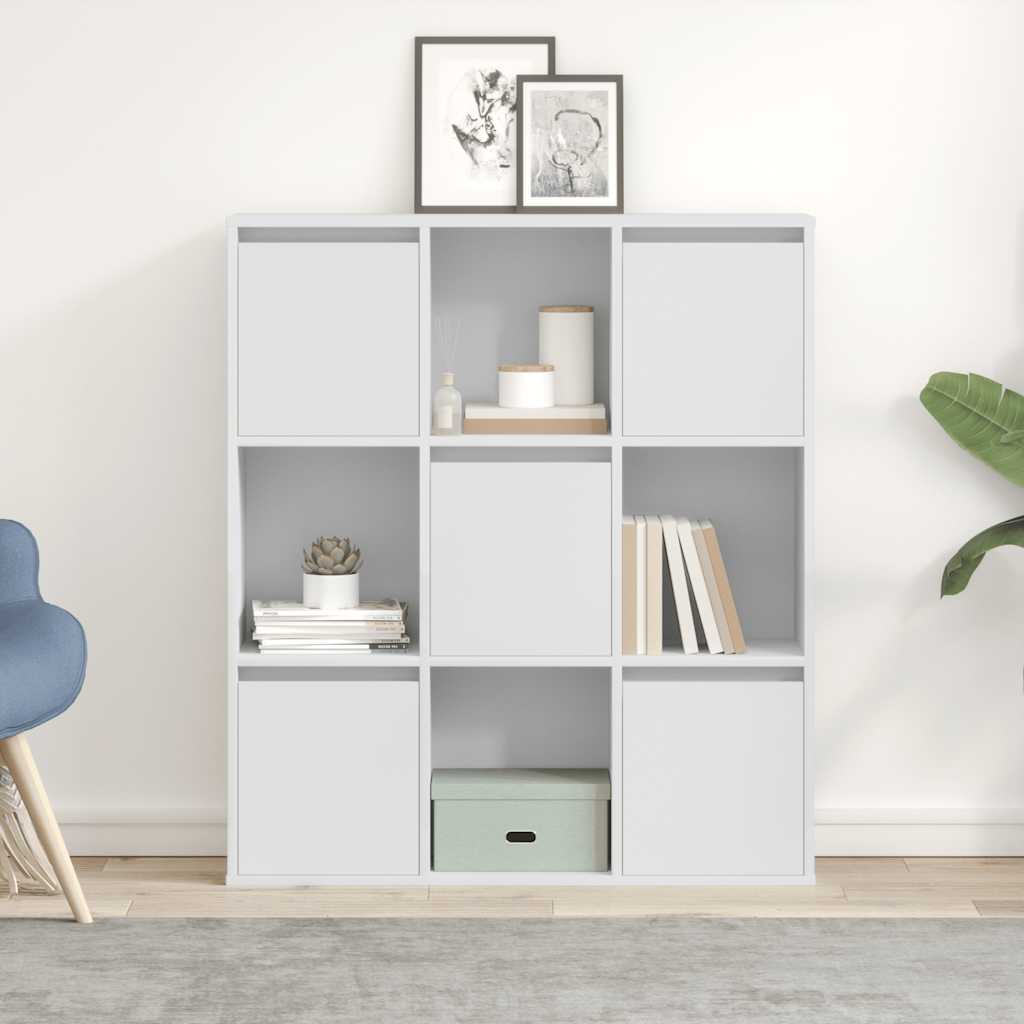 Bibliothèque blanc 89x24x101,5 cm bois d'ingénierie - XIOS