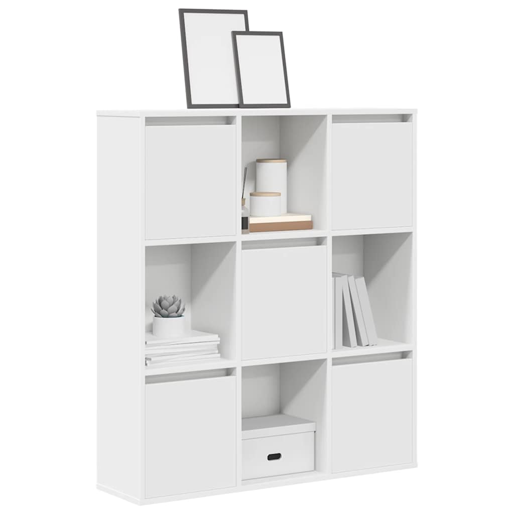 Bibliothèque blanc 89x24x101,5 cm bois d'ingénierie - XIOS