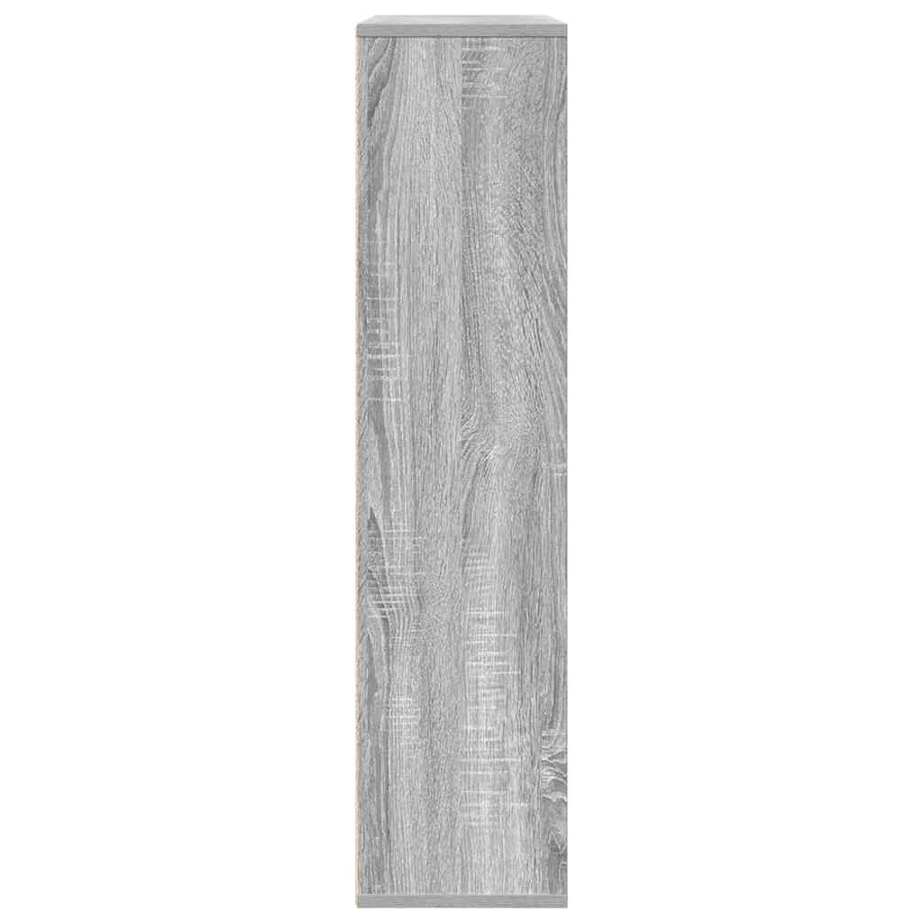 Bibliothèque sonoma gris 89x24x101,5 cm bois d'ingénierie - XIOS