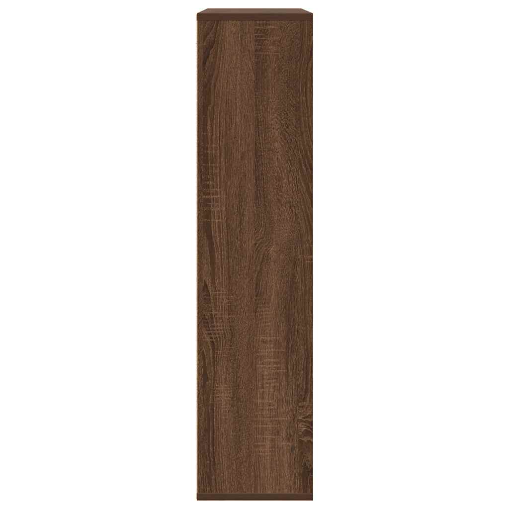 Bibliothèque chêne marron 89x24x101,5 cm bois d'ingénierie - XIOS
