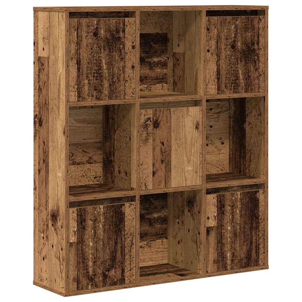 Bibliothèque vieux bois 89x24x101,5 cm bois d'ingénierie - XIOS