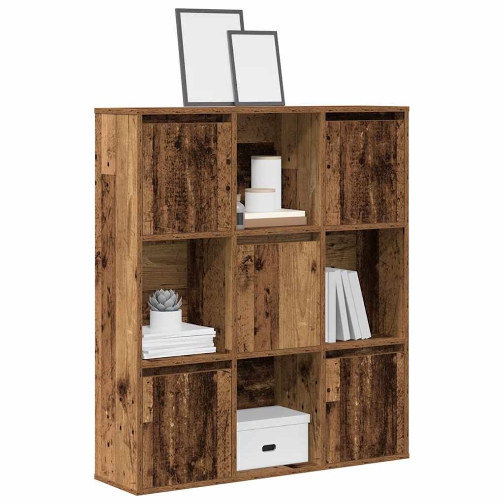 Bibliothèque vieux bois 89x24x101,5 cm bois d'ingénierie - XIOS