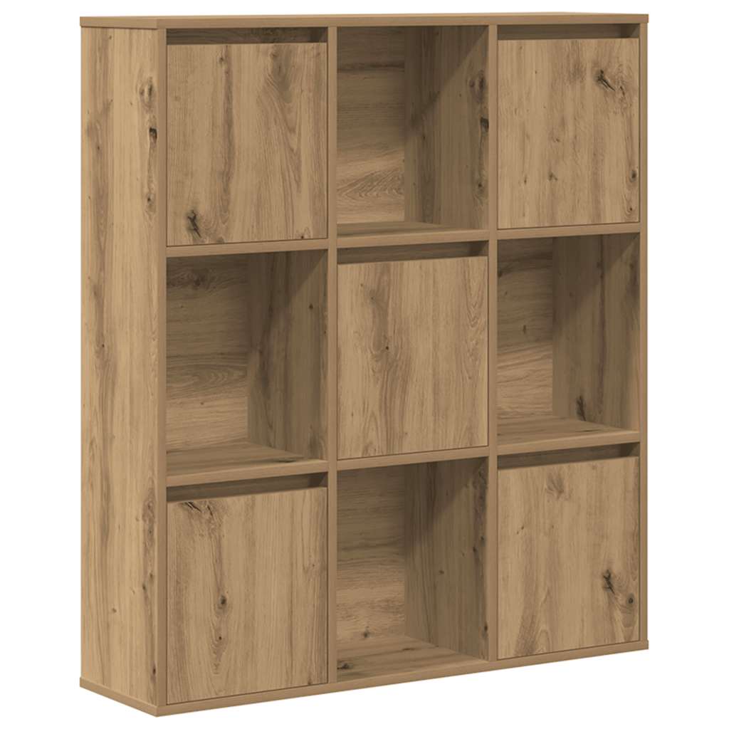 Bibliothèque chêne artisanal 89x24x101,5 cm bois d'ingénierie - XIOS