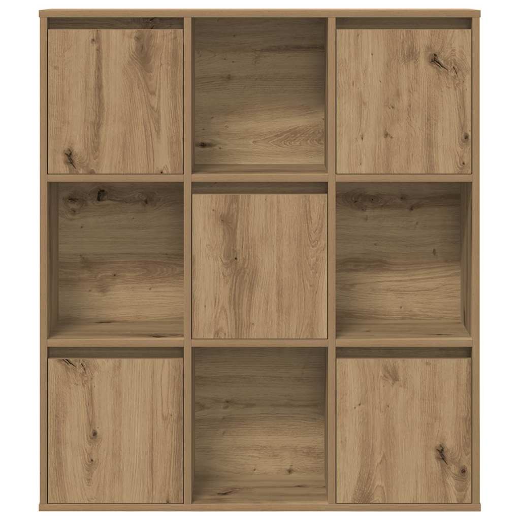 Bibliothèque chêne artisanal 89x24x101,5 cm bois d'ingénierie - XIOS
