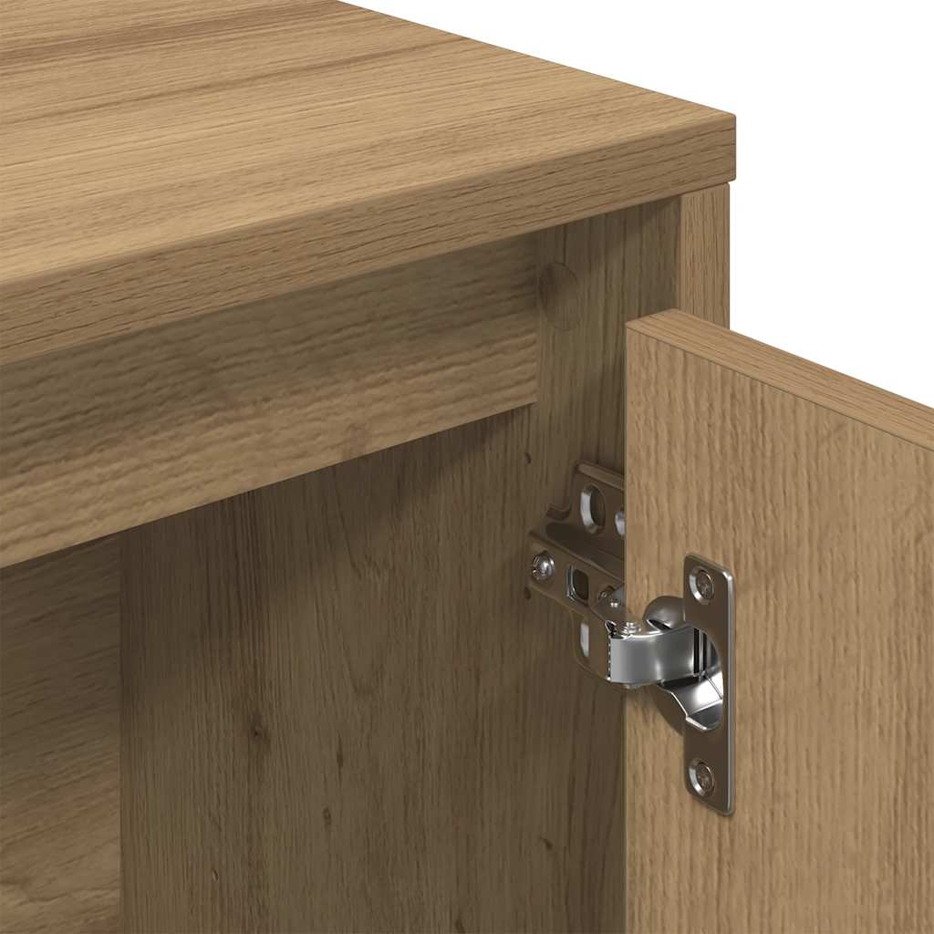 Bibliothèque chêne artisanal 89x24x101,5 cm bois d'ingénierie - XIOS