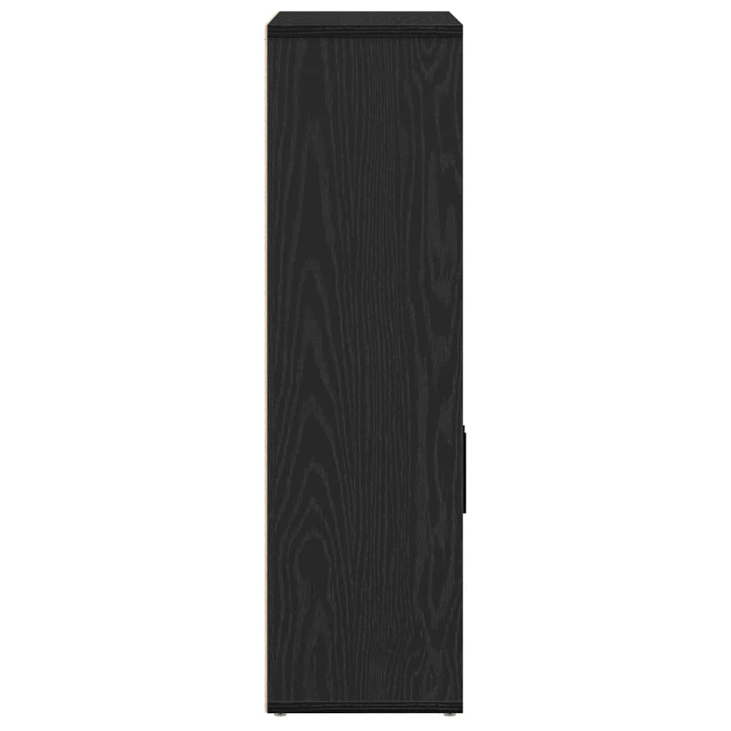 Bibliothèque chêne noir 60x24x85 cm bois d'ingénierie - XIOS
