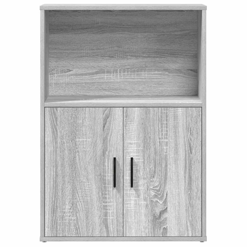 Bibliothèque sonoma gris 60x24x85 cm bois d'ingénierie - XIOS