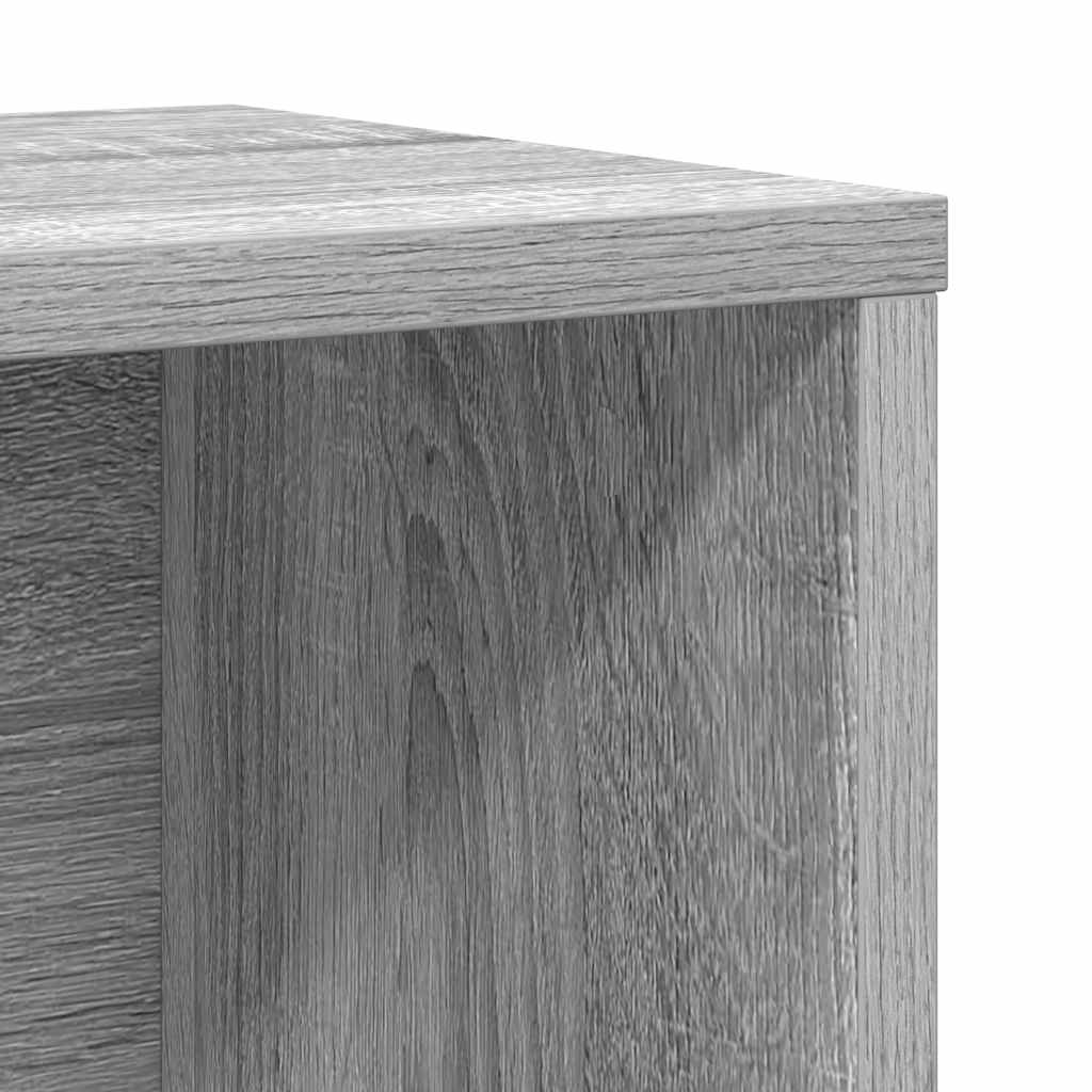 Bibliothèque sonoma gris 60x24x85 cm bois d'ingénierie - XIOS