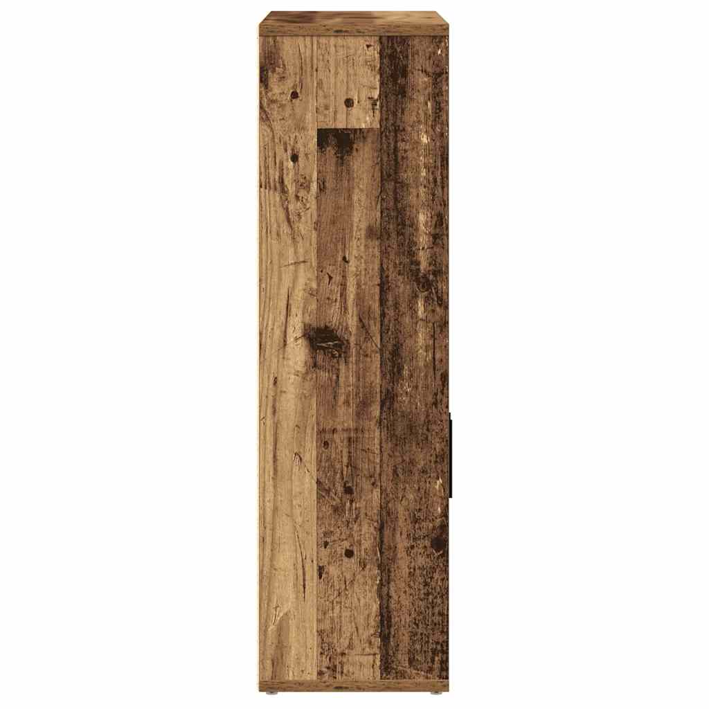 Bibliothèque vieux bois 60x24x85 cm bois d'ingénierie - XIOS