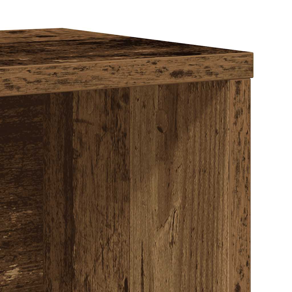 Bibliothèque vieux bois 60x24x85 cm bois d'ingénierie - XIOS