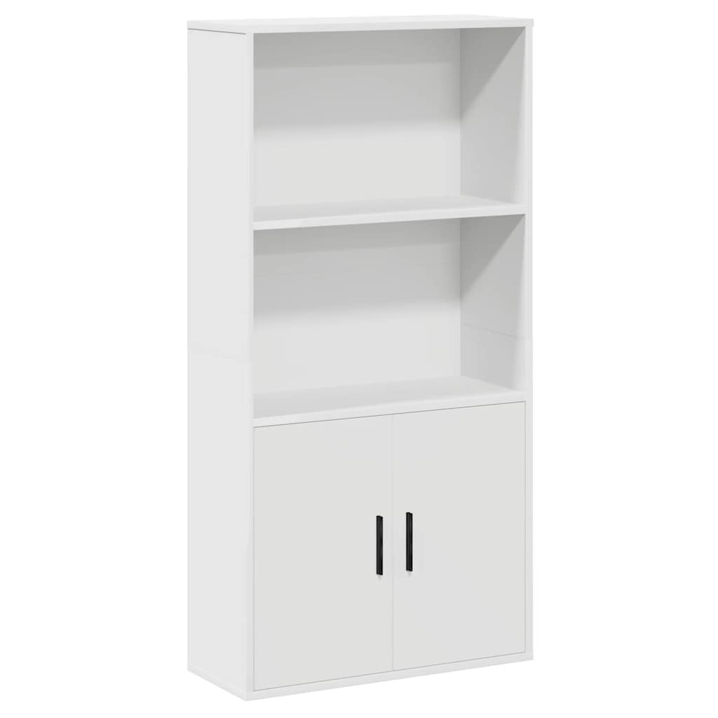 Bibliothèque blanc 60x24x120 cm bois d'ingénierie - XIOS