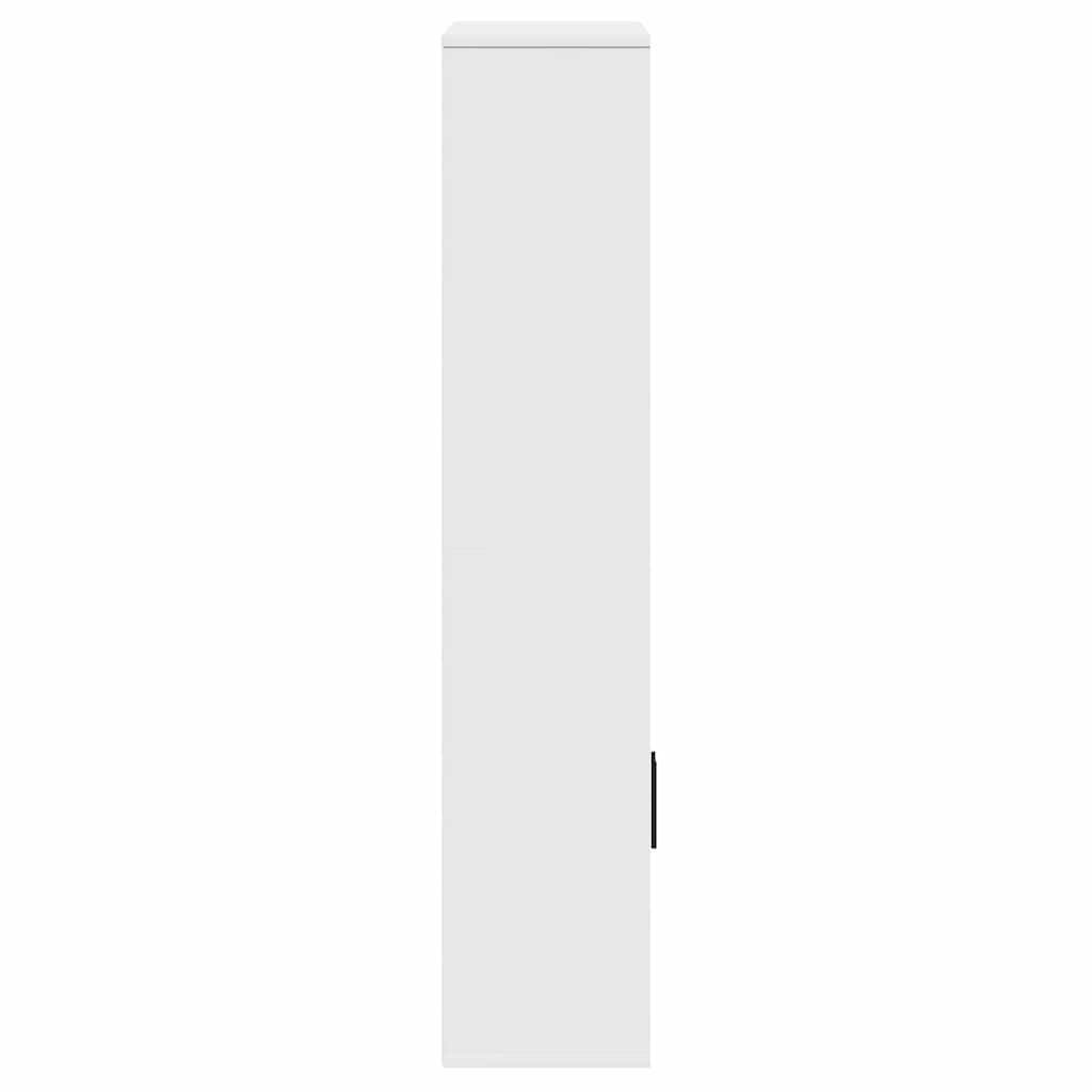 Bibliothèque blanc 60x24x120 cm bois d'ingénierie - XIOS