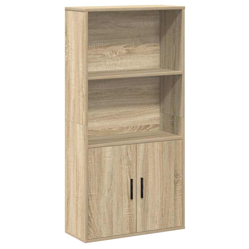 Bibliothèque chêne sonoma 60x24x120 cm bois d'ingénierie - XIOS