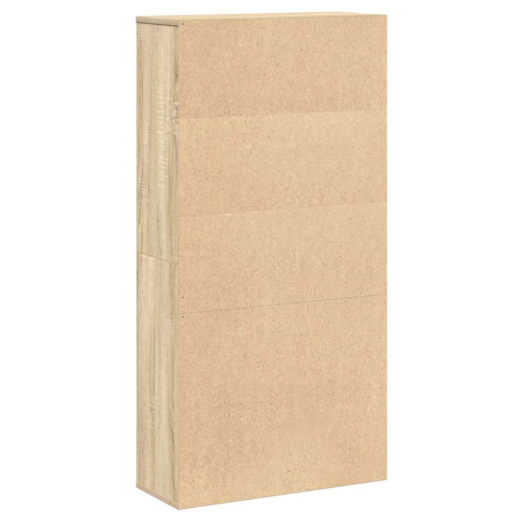 Bibliothèque chêne sonoma 60x24x120 cm bois d'ingénierie - XIOS