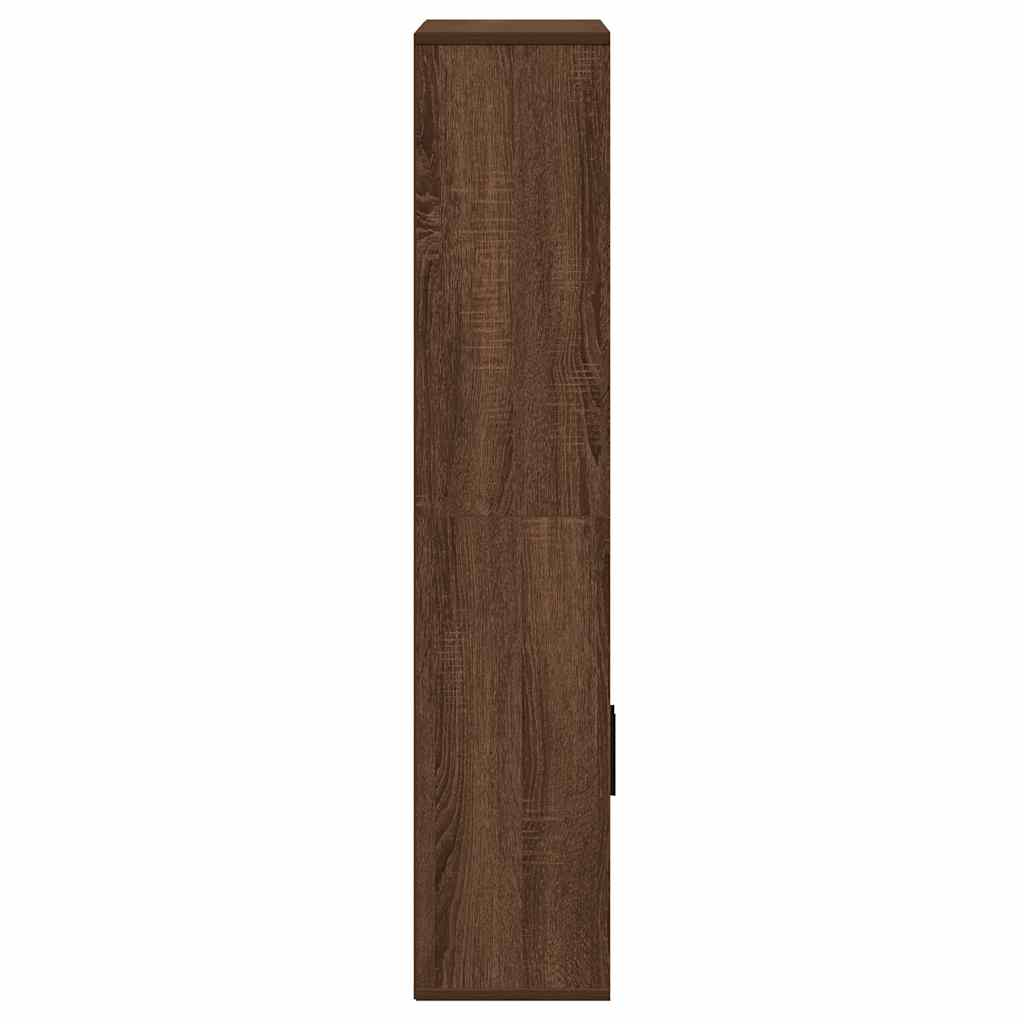 Bibliothèque chêne marron 60x24x120 cm bois d'ingénierie - XIOS
