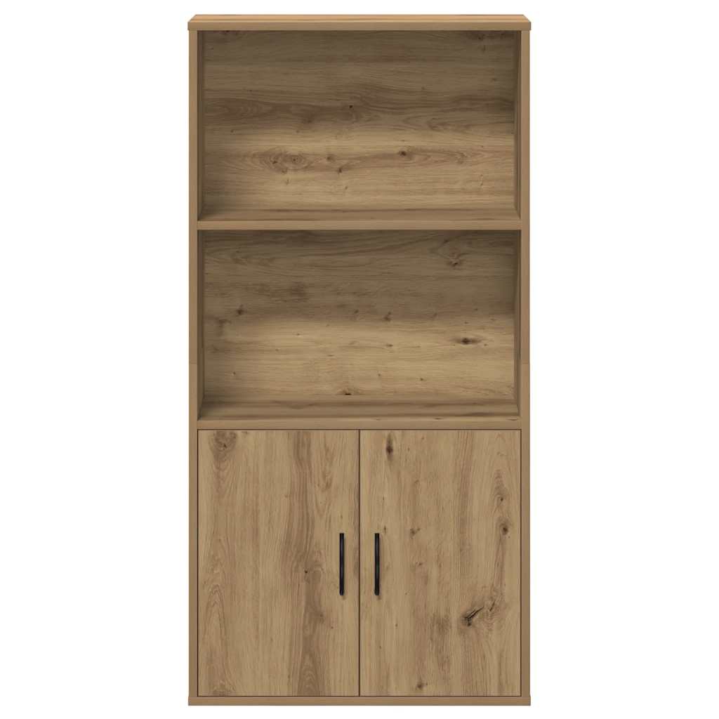 Bibliothèque chêne artisanal 60x24x120 cm bois d'ingénierie - XIOS