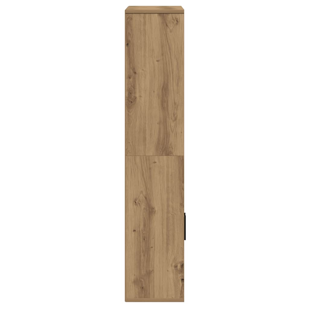Bibliothèque chêne artisanal 60x24x120 cm bois d'ingénierie - XIOS