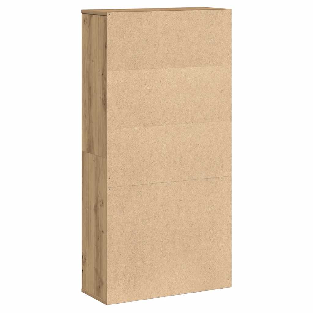 Bibliothèque chêne artisanal 60x24x120 cm bois d'ingénierie - XIOS