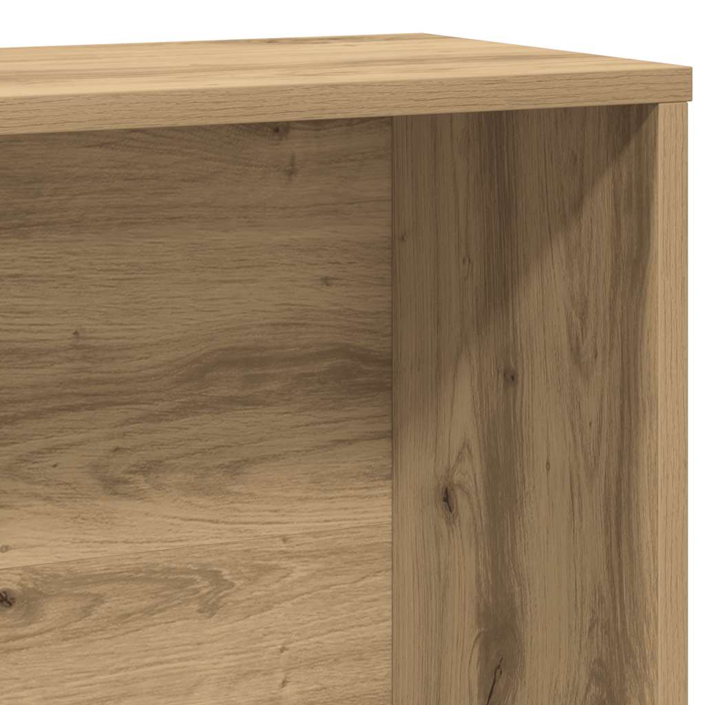 Bibliothèque chêne artisanal 60x24x120 cm bois d'ingénierie - XIOS