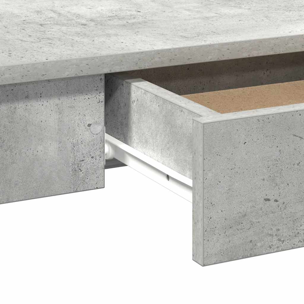 Bureau gris béton 100x45x75 cm bois d'ingénierie Bureaux vidaXL