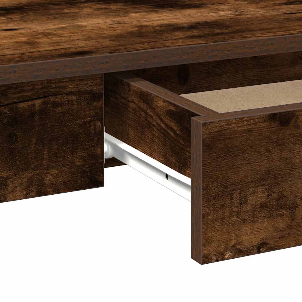 Bureau chêne fumé 100x45x75 cm bois d'ingénierie Bureaux vidaXL