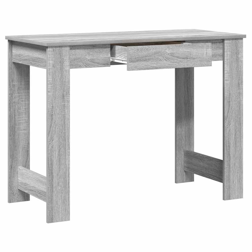 Bureau sonoma gris 100x45x75 cm bois d'ingénierie Bureaux vidaXL