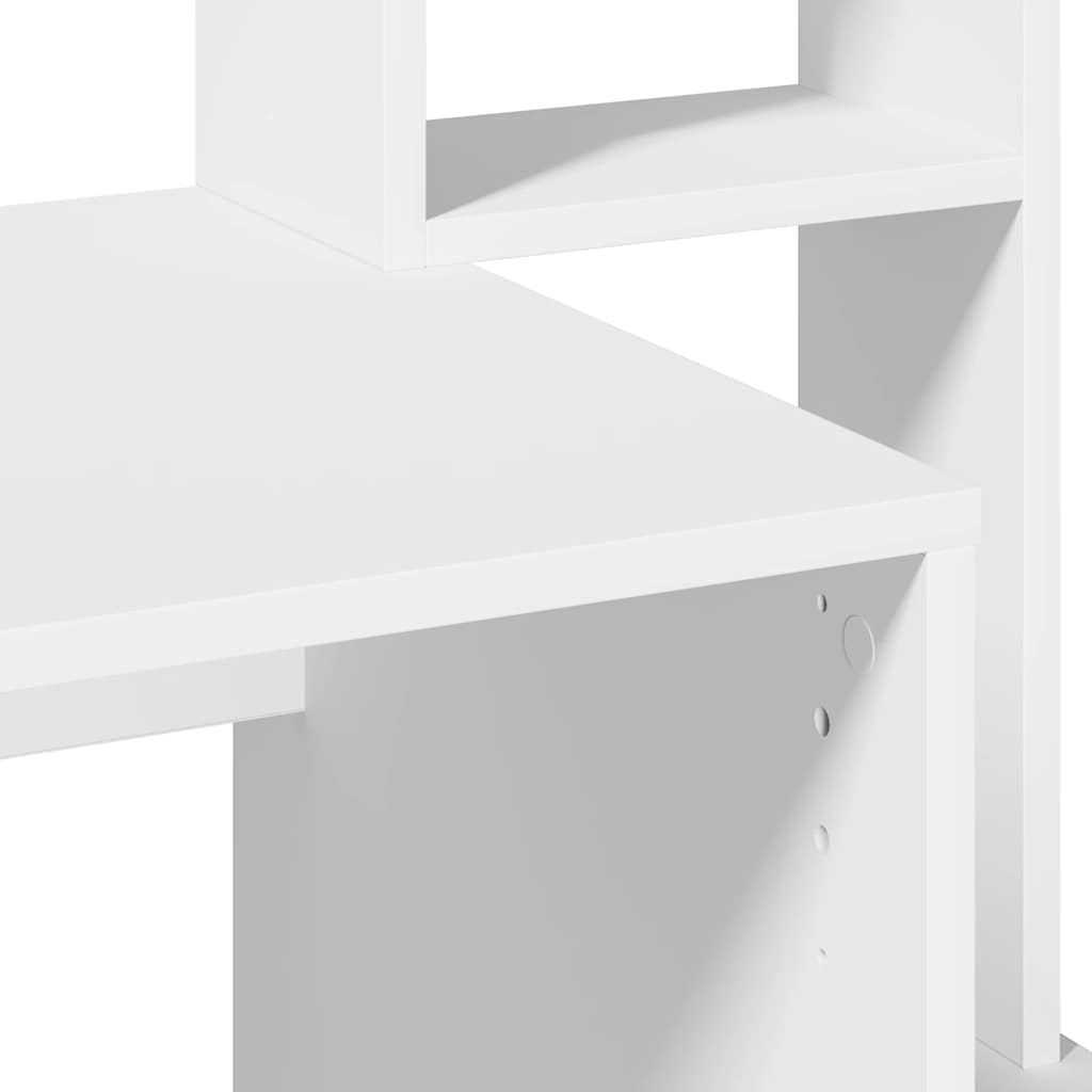 Bureau avec étagères blanc 100x45x140 cm bois d'ingénierie - XIOS