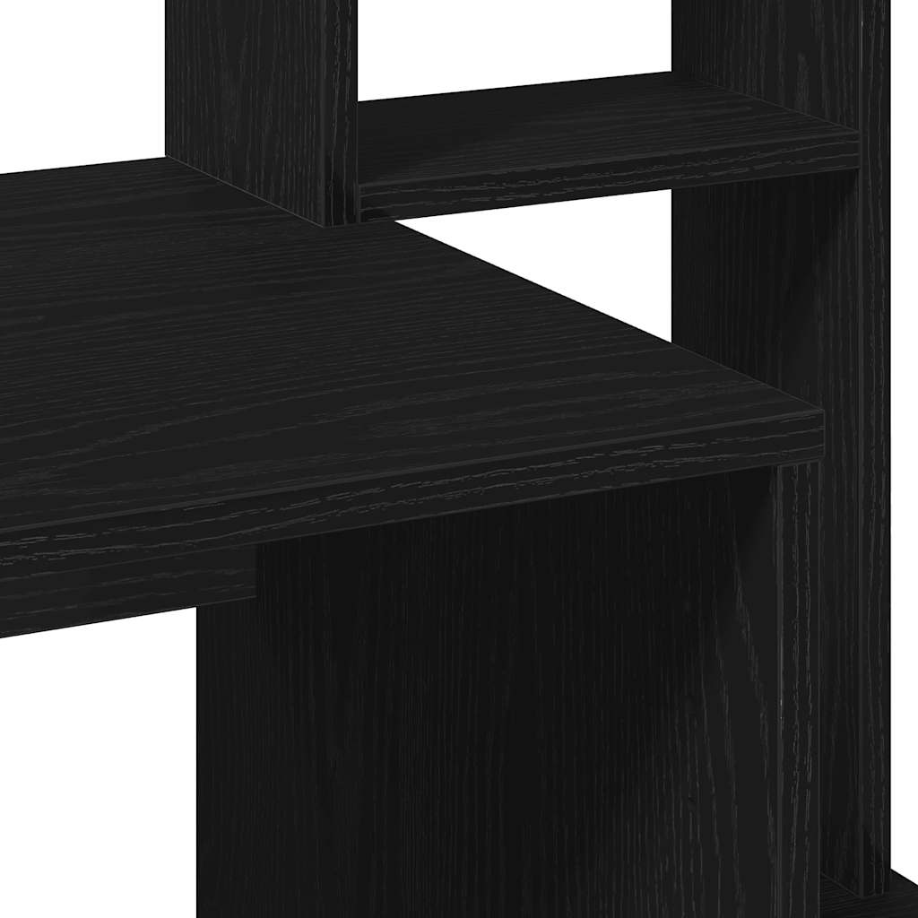 Bureau avec étagères noir 100x45x140 cm bois d'ingénierie - XIOS