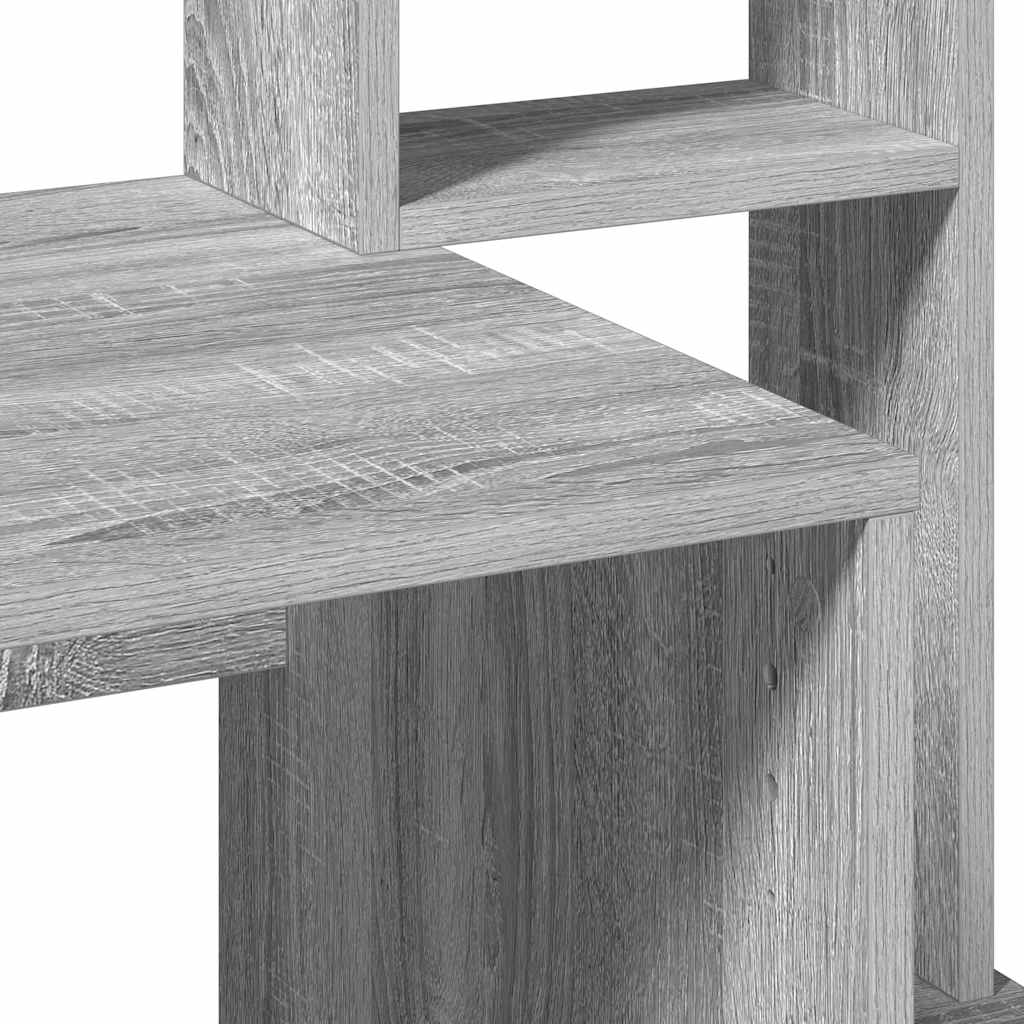 Bureau avec étagères sonoma gris 100x45x140cm bois d'ingénierie - XIOS