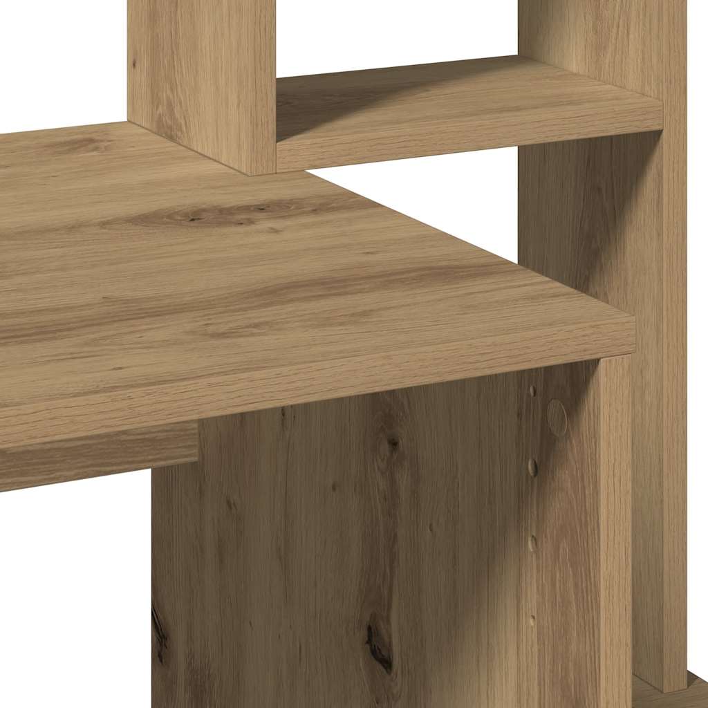 Bureau avec étagères chêne artisanal Bois d'ingénierie - XIOS