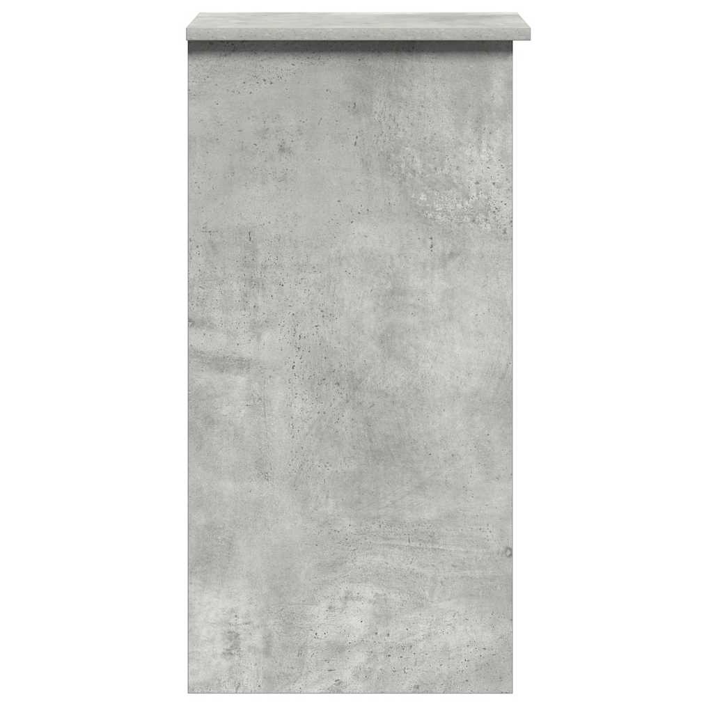 Bureau avec étagères gris béton 84x40x78 cm bois d'ingénierie Bureaux vidaXL