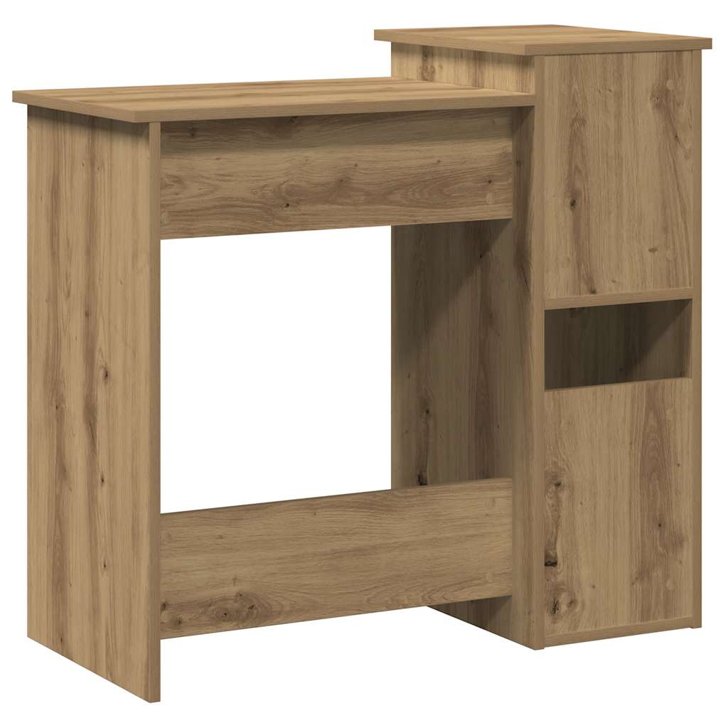 Bureau avec étagères chêne artisanal bois d'ingénierie - XIOS