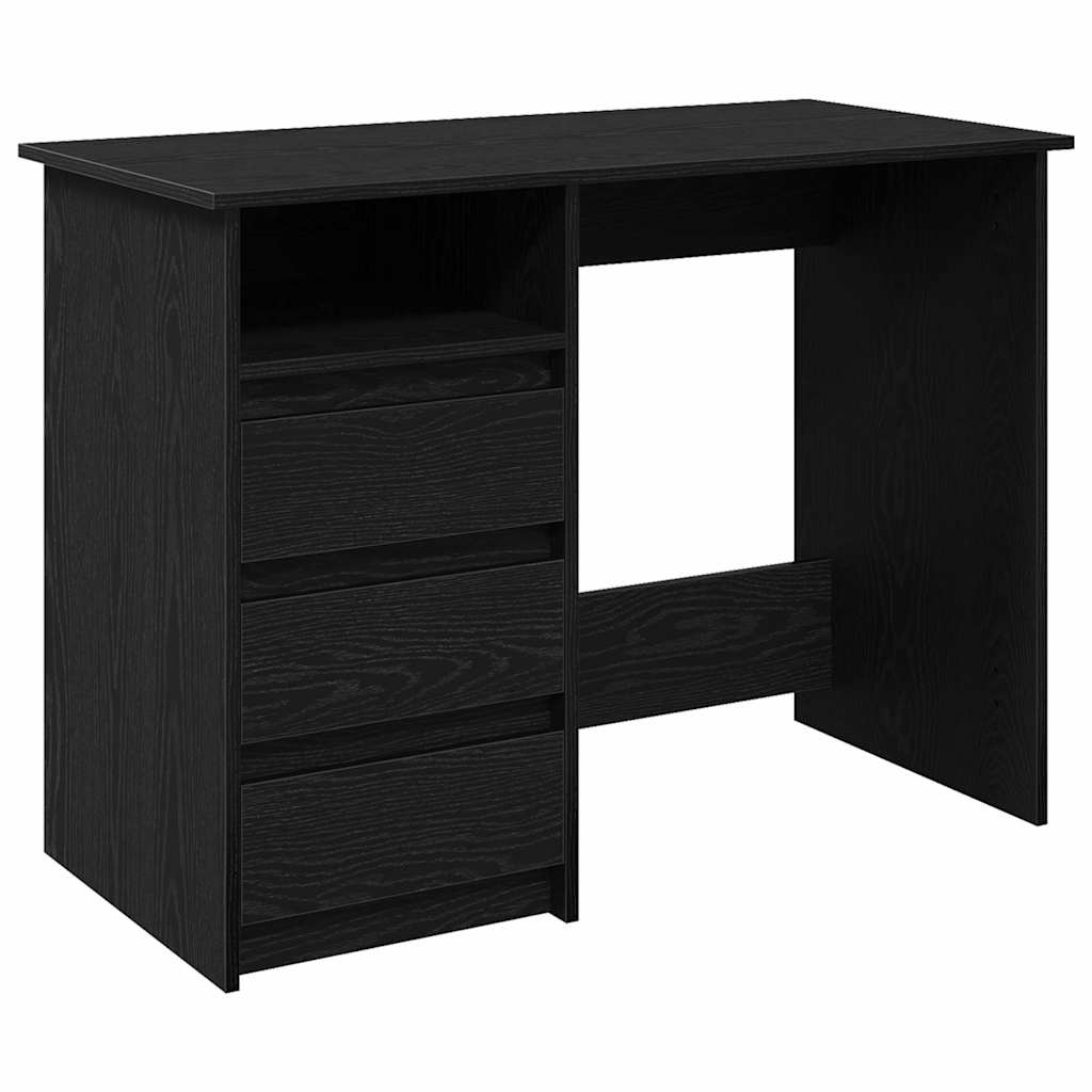 Bureau noir 102x50x75 cm bois d'ingénierie - XIOS