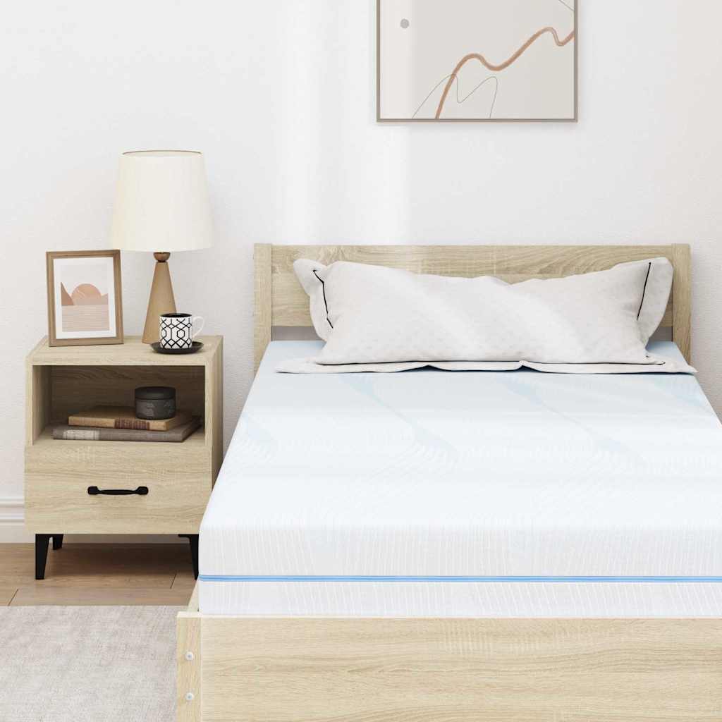 Matelas Blanc 90 x 190 cm Mousse - XIOS