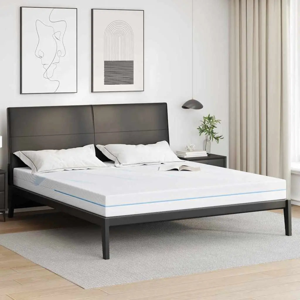 Matelas Moyennement ferme 200 x 200 cm Blanc - XIOS