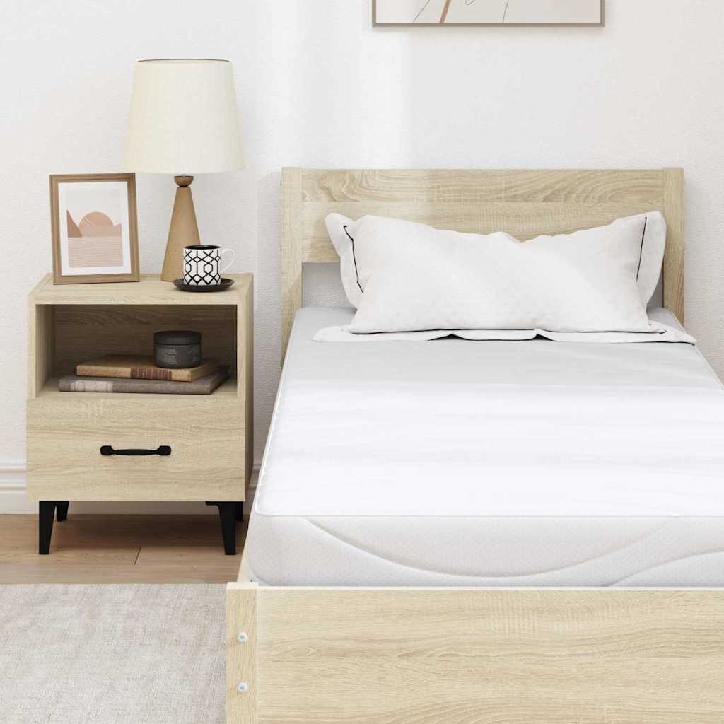 Matelas Blanc 80 x 200 cm Mousse à mémoire de gel - XIOS